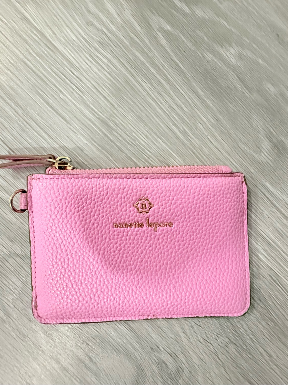 Nanette Lepore pebbled faux-leather coin purse and cardholder
